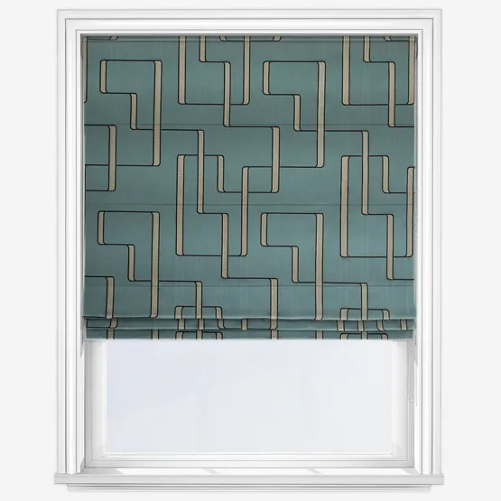 Casamance Lusio Petrole Roman Blind