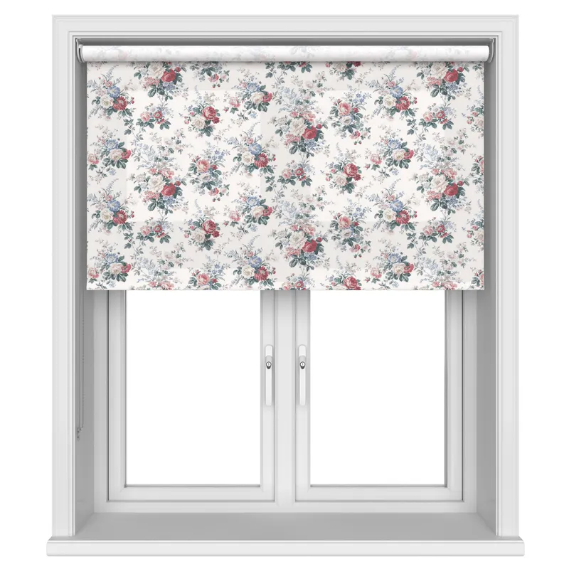 Laura Ashley Stowe Red Multi Blinds Uk