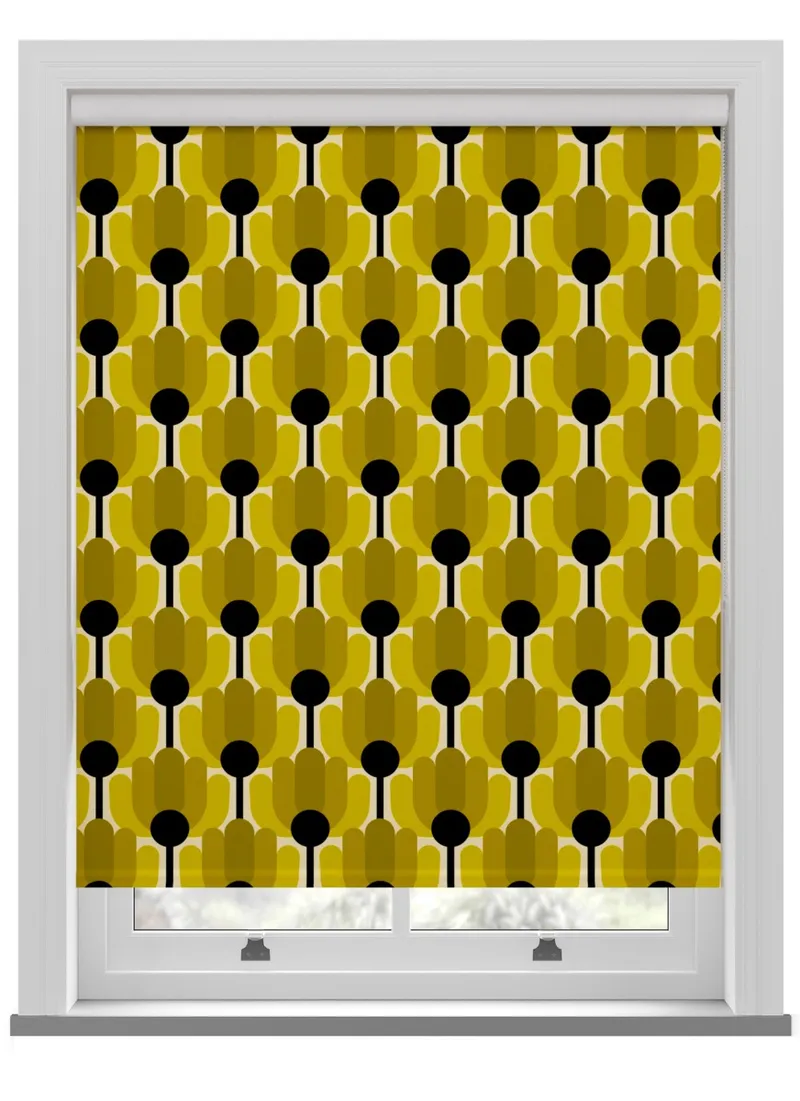 Orla Kiely Florida Yellow Roller Blind