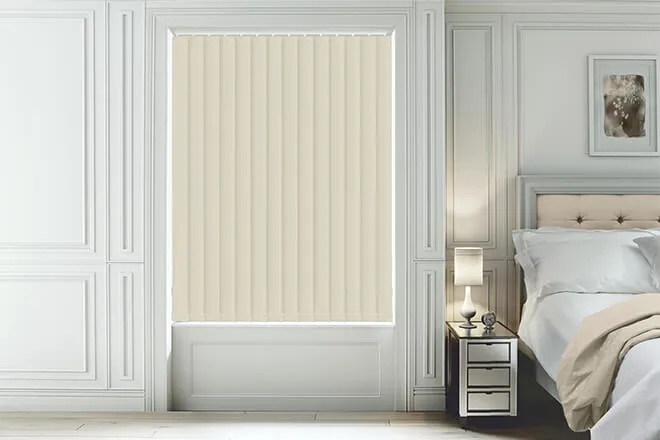 Ibiza Cream - Blackout Vertical Blind