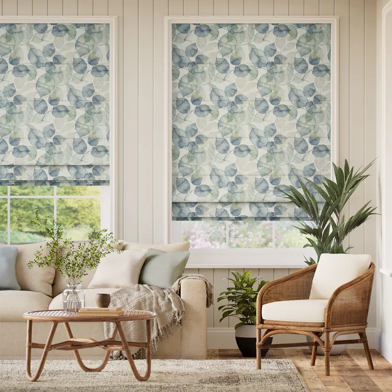 Blakely Linen Vintage Mineral Roman Blind
