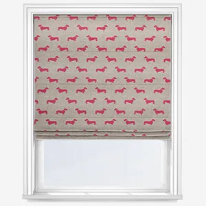 Emily Bond Peggy Raspberry Roman Blind