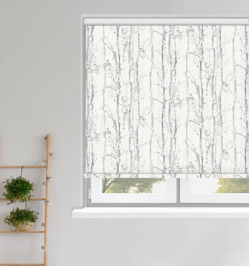 Swedish Birch Silver Roller Blinds