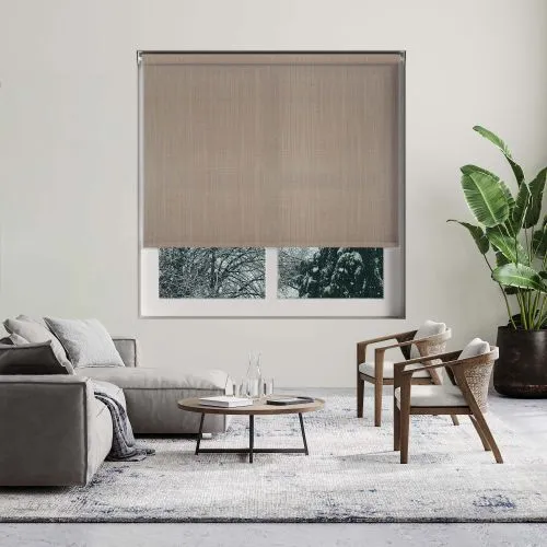 Linen Truffle Cordless Roller Blind
