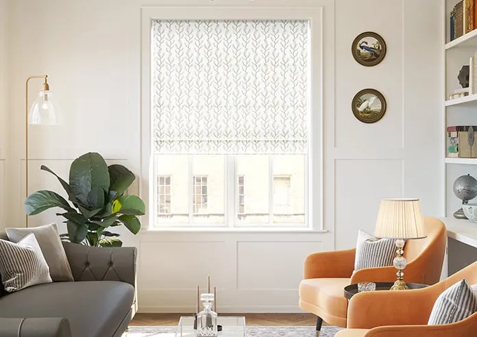 Boughton Faux Silk Nectarine - Roman Blind
