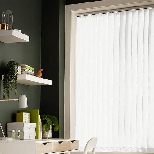 Florence White Light Filtering Vertical Blinds
