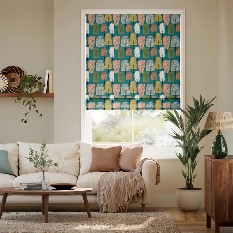 Cedar Midnight Roman Blind