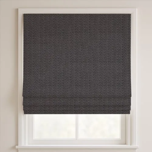 Adore Graphite Deluxe Roman Blinds