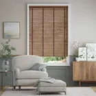 Rich Walnut & Antique Walnut Wooden Blind - 50mm Slat