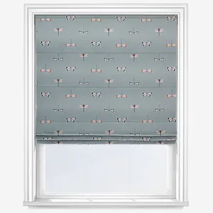 Sophie Allport Water Colour Dragonfly Blue Roman Blind