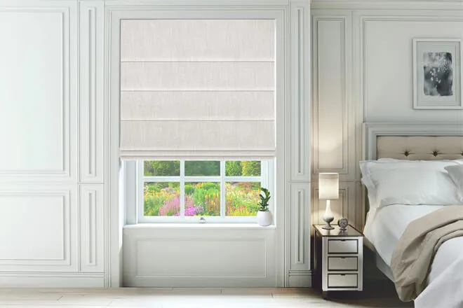Tropea Ivory - Finely Woven Roman Blind