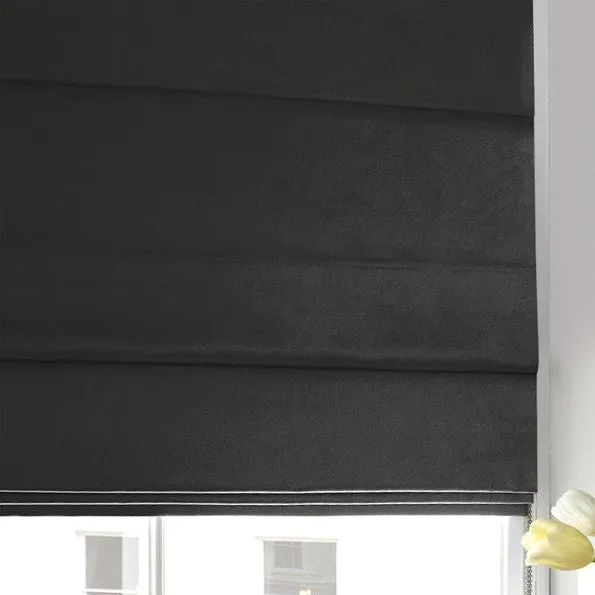 Satin Made To Measure Roman Blind Slate
