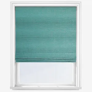 Glimmer Teal Roman Blind