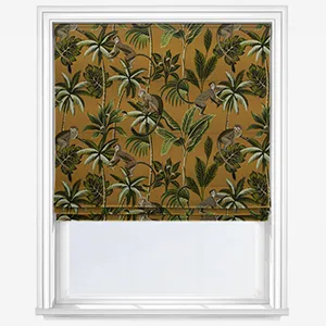 Monkey Ochre Roman Blind