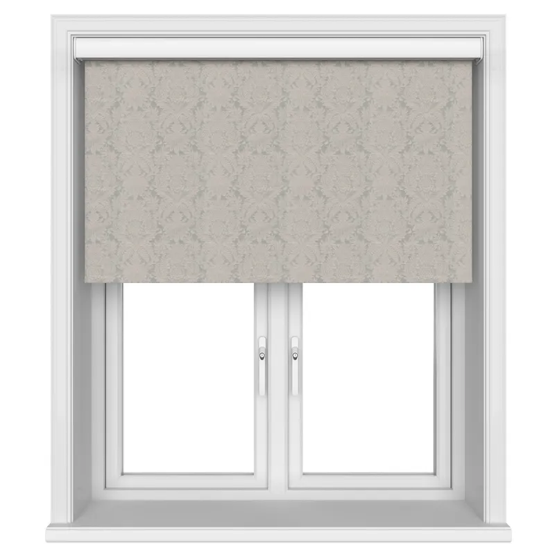 Damask Stone Blackout Cassette Motorised