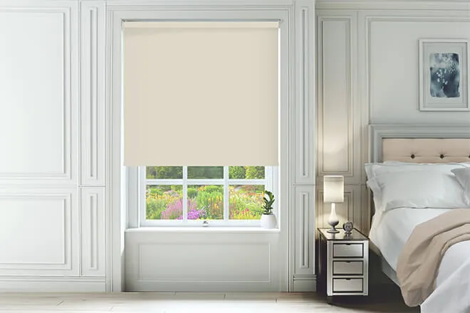 Ibiza Cream - Blackout Roller Blind
