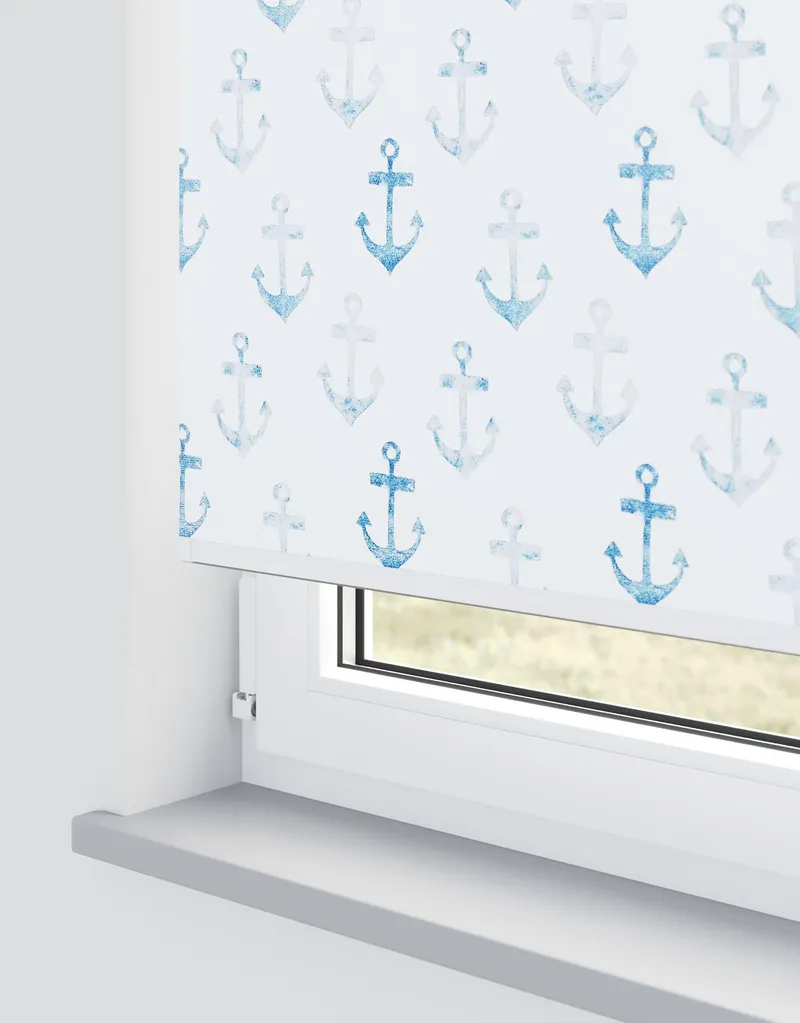 Sailor Indigo Roller Blind