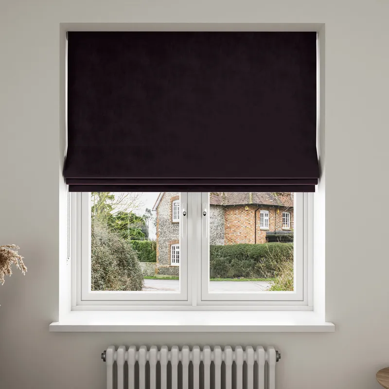 Bogota Velvet Aubergine Blinds Uk