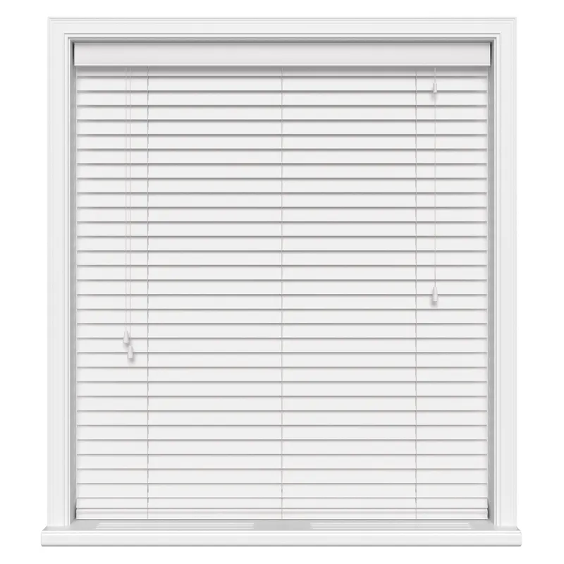 Glacier White Real Wood Blinds Uk