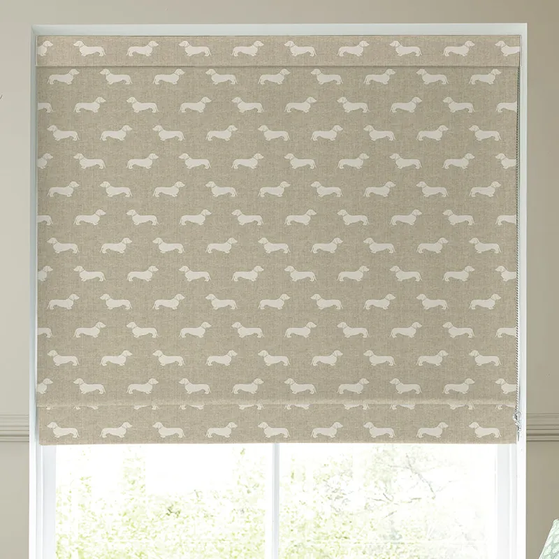 Emily Bond Peggy Made To Measure Roman Blind Natural