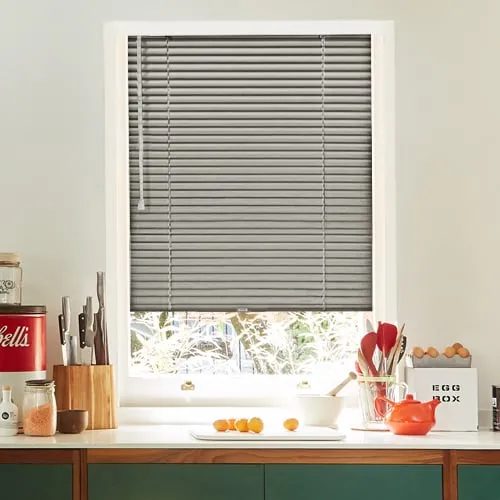 Brushed Nickel Perfect Fit Venetian Blinds