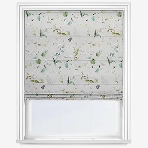 Sophie Allport Wild Floral Soft Green Roman Blind