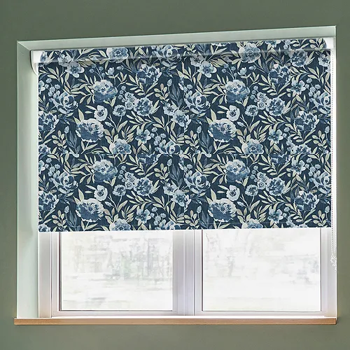 Damani Blue Grip Fit Roller Blinds
