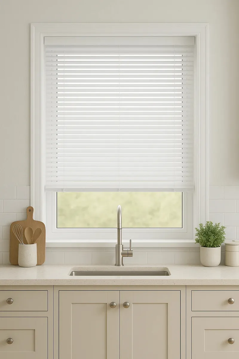 Chalk White Metal Venetian Blind - 25mm