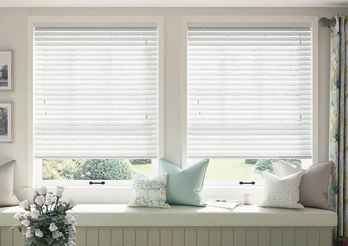 Ecowood Pure White Satin - Venetian Blind