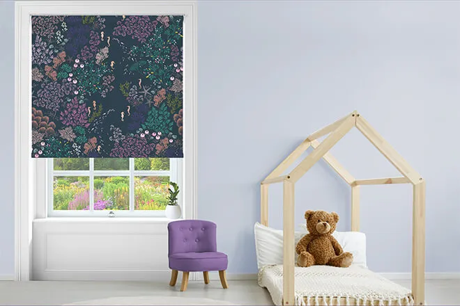 Sara Miller Underwater Midnight - Designer Roller Blind