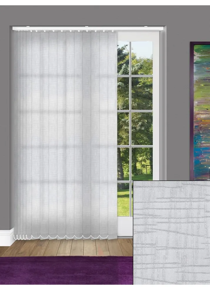 Quarry Mid Grey 89mm Daylight Vertical Blind