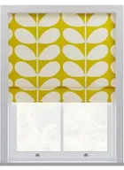 Orla Kiely Jumbo Solid Stem Yellow Roman Blinds