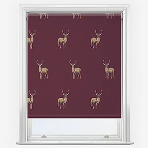 Sonova Studio Argyll Deep Red Roller Blind