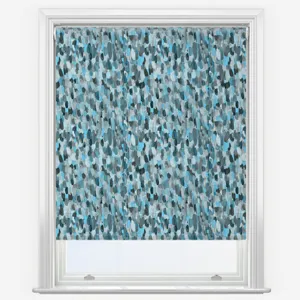 Sonova Studio Abstract Brush Sky Blue Roller Blind