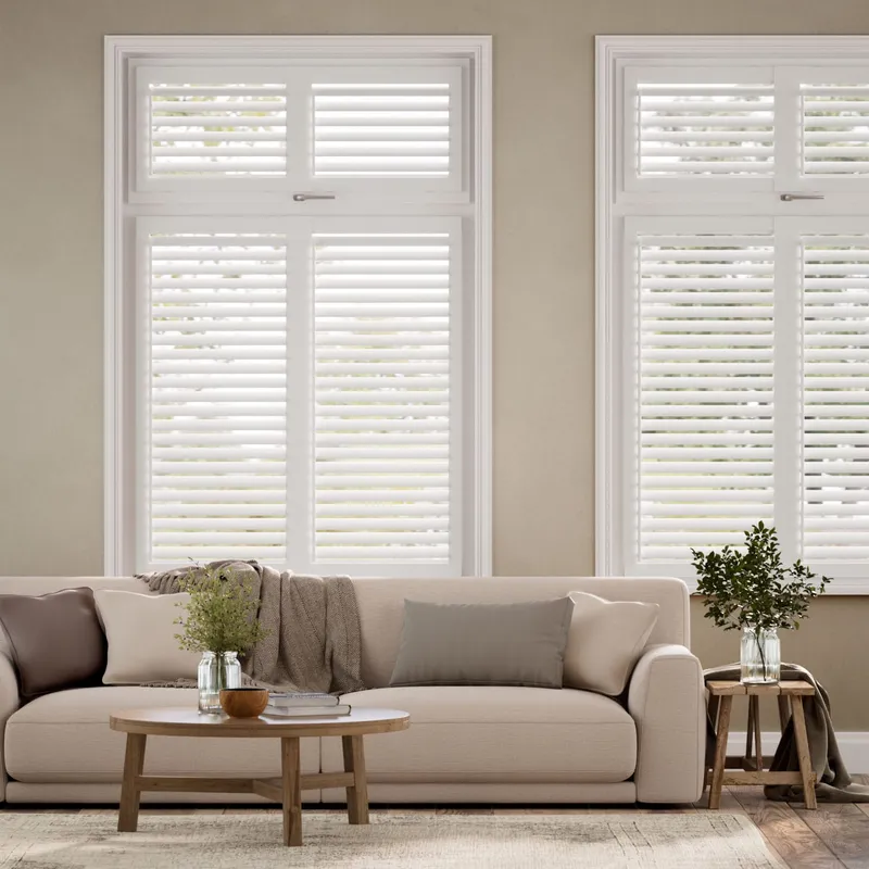 Perfect Fit Pure White Shutter Blind