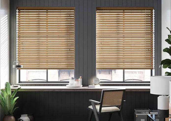Ecowood Fruitwood Fine Grain - Motorised Venetian Blind