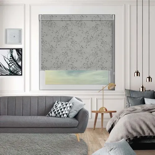 Cape Tulip Silver Pelmet Roller Blind
