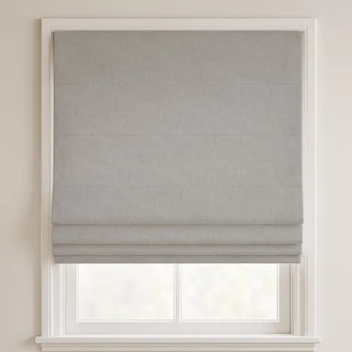 Capri Greige Deluxe Roman Blinds