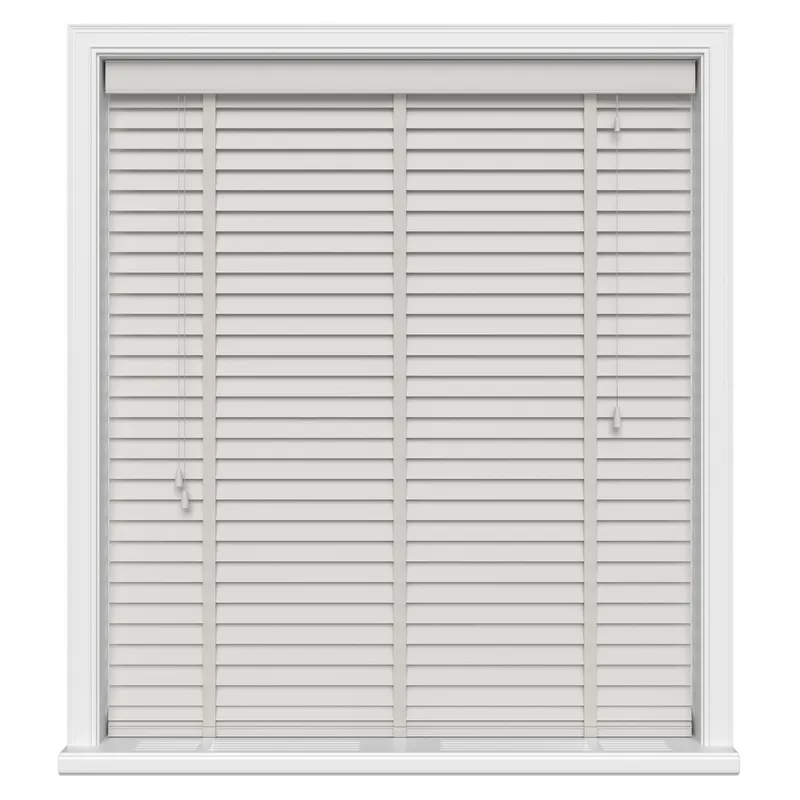 Oyster Grey Luxury Real Wood Uk - Wooden Blinds