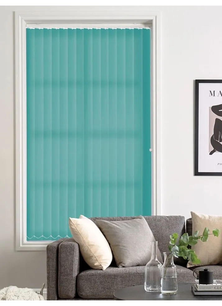 Aztec Teal 89mm Daylight Vertical Blind