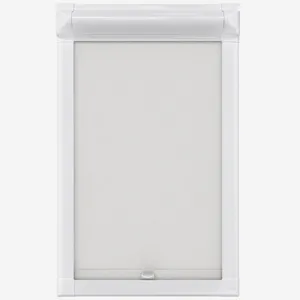 Deluxe Plain Porcelain White Perfect Fit Roller Blind
