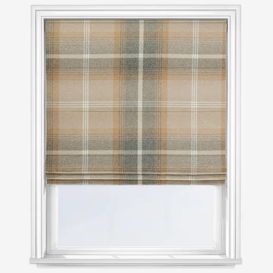 Balmoral Antique Gold Roman Blind