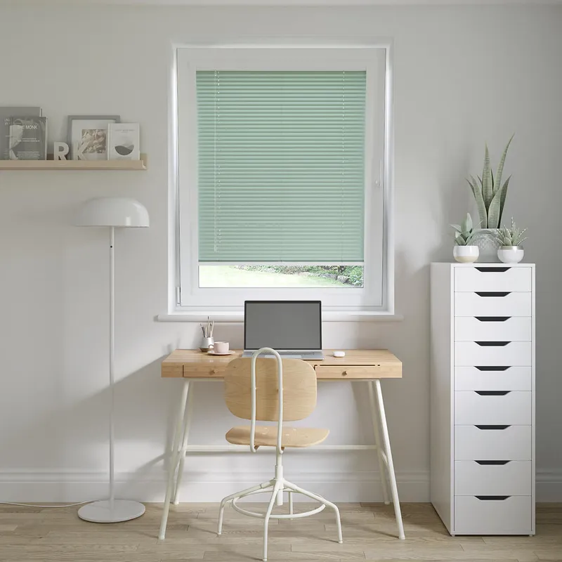 Perfect Fit Peppermint Green Venetian Blinds 25mm