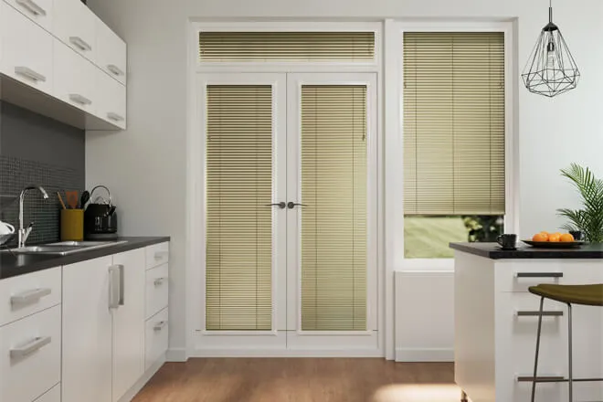 Precision Metallic Gold - 25mm Slat Venetian Perfect Fit Blind
