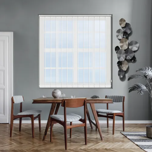 Voile White Vertical Blind