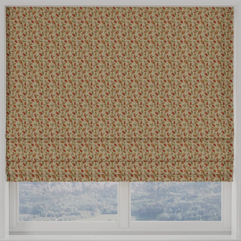 Vercelli Made To Measure Roman Blind Burnt Orange