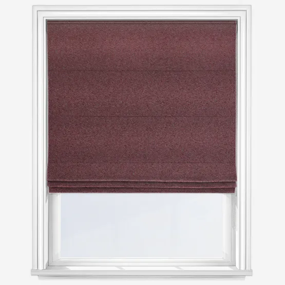 Lux Boucle Mulberry Roman Blind