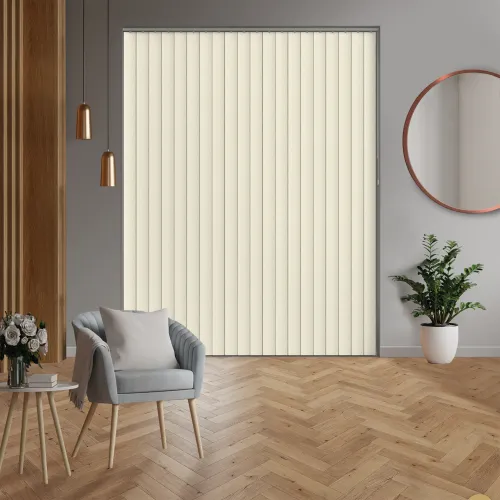 Zoe Cream Rigid Pvc Vertical Blind