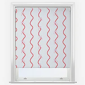 Sonova Studio Ribbons Cherry Red Roller Blind
