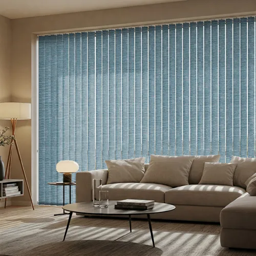 Felix Asc Teal Light Filtering Vertical Blinds